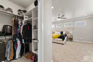 Primary bedroom spacious closet