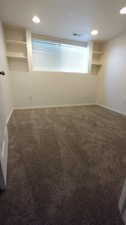 View of carpeted empty room