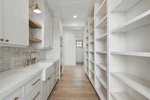 Pantry featuring a sink