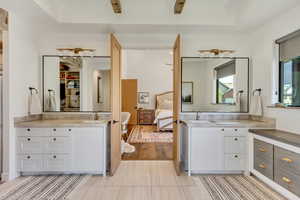 Master Bathroom featuring vanity and hardwood / wood-style flooring