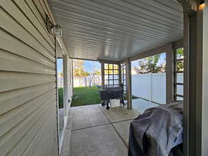 View of patio / terrace featuring a playground