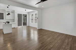 View of dining room from living room