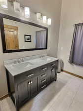 Lower level master bath