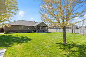 View of yard featuring a patio