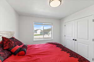 Bedroom with a closet