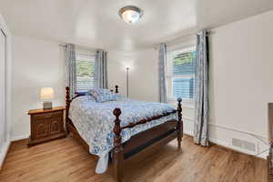 Bedroom featuring light hardwood / wood-style flooring