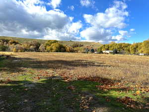 View of mountain feature with a rural view