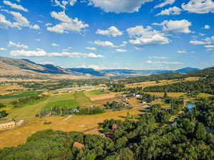 Mountain view with a rural view