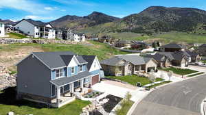 Exterior space featuring a mountain view