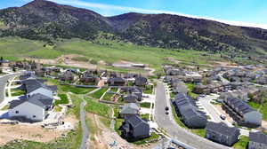 Bird's eye view featuring a mountain view