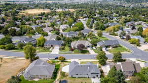 Birds eye view of property