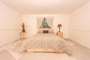 Unfurnished bedroom with carpet