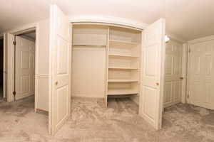 View of storage closet