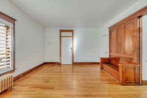 Living room with hardwood floors