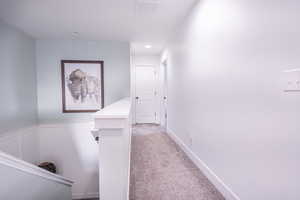 Hallway to laundry and bedroom