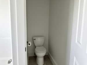 Water closet in bathroom