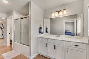 Primary Bathroom with attached walk-in closet