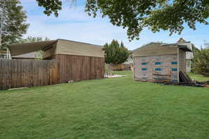 View of yard with future grass possibilities