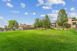 View of backyard