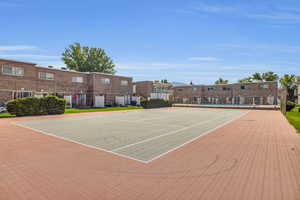 View of tennis court