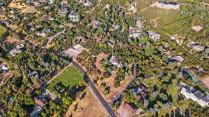 Birds eye view of property