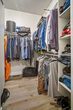 Master bedroom walk-in closet