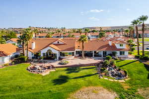 Birds eye view of property