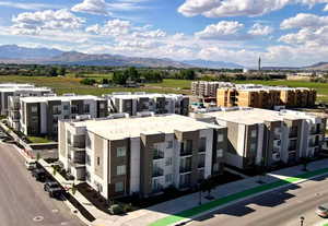 Bird's eye view featuring a mountain view