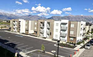 View of building exterior with a mountain view