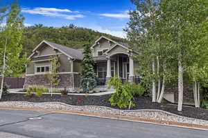 Craftsman inspired home with covered porch