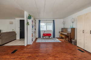 Interior space featuring light wood-type flooring