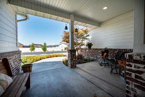 View of front patio.