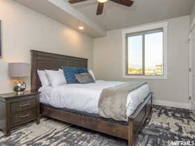 Bedroom with ceiling fan