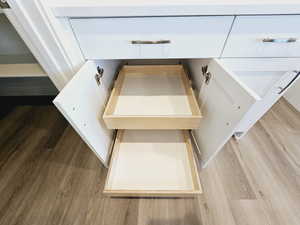 Interior details featuring wood-type flooring