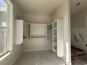 View of spacious closet