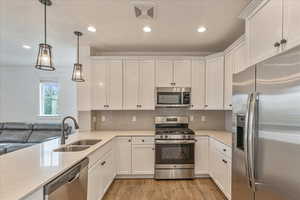 Beautiful white cabinets and quartz