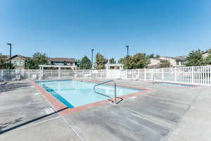 View of pool with a patio