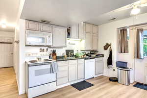 Basement apartment kitchen