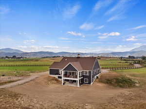 Exterior space featuring a mountain view and a rural view