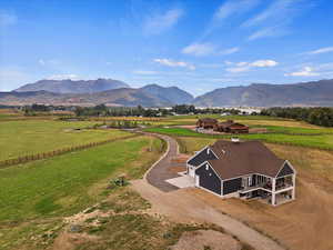 Mountain view with a rural view