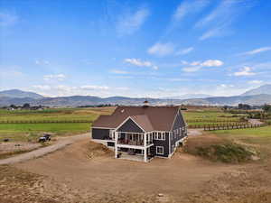 Exterior space with a mountain view and a rural view