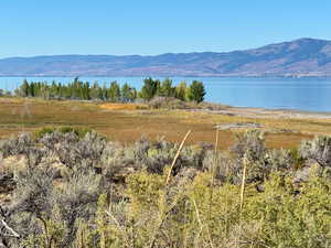 Mountain view with a water view