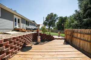 View of deck