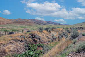 Mountain view with a rural view