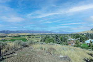 Mountain view with a rural view