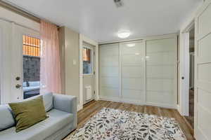 Bedroom 5 includes an enormous 3-panel floor-to-ceiling closet and provides walkout access to the North side of the house.