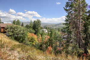 Property lot with view of mountains