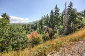 Property lot with view of mountains