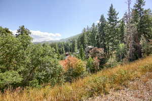 Property lot with view of mountains