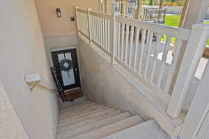 View of stairs to basement